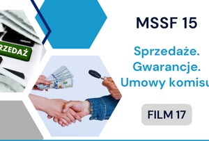 MSSF 15. Sprzedaże. Gwarancje. Umowy komisu