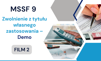 Zwolnienie z tytułu własnego zastosowania – Demo